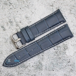 Каишка за часовник Azzuro Delux AZD22275, Кожена, Синя, 22мм