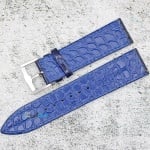 Каишка за часовник Azzuro Superior AZD2270SR, Кожена, Синя, 22мм