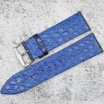 Каишка за часовник Azzuro Superior AZD2470SR, Кожена, Синя, 24мм