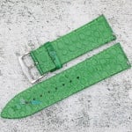 Каишка за часовник Azzuro Superior AZD2496SR, Кожена, Зелена, 24мм