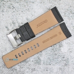 Каишка за часовник Azzuro Delux AZD2813, Кожена, Черна, Модел \"Diesel\", 28мм