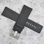 Каишка за часовник Azzuro Delux AZD2813, Кожена, Черна, Модел \"Diesel\", 28мм