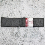 Каишка за часовник Azzuro Delux AZD2813, Кожена, Черна, Модел \"Diesel\", 28мм