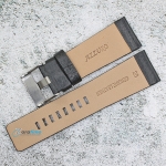 Каишка за часовник Azzuro Delux AZD28713, Кожена, Черна, Модел \"Diesel\", 28мм