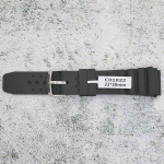 Полимерна каишка за часовник C01822, Черна, 22мм