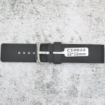 Силиконова каишка за часовник C10022, Черна, 22мм