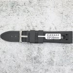Силиконова каишка за часовник C23322, Черна, 22мм
