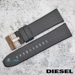 Каишка за часовник DIESEL DZ4297, Кожена, Черна, 24мм