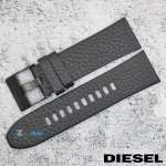 Каишка за часовник DIESEL DZ4323 DZ4291, Кожена, Черна, 26мм