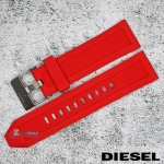 Оригинална каишка за часовник DIESEL DZ4388, Силиконова, Червена, 24мм