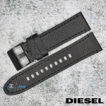 Каишка за часовник DIESEL DZ4667, Кожена, Черна, 24мм