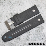 Каишка за часовник DIESEL DZ7256, Кожена, Черна, 24мм