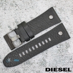 Каишка за часовник DIESEL DZ7348, Кожена, Черна, 28мм