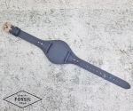 Каишка за часовник FOSSIL ES3838, Кожена, Тъмно синя, 18мм
