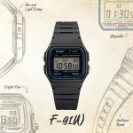 Часовник Casio F-91W-1YEG