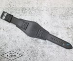 Каишка за часовник FOSSIL FS4617, Кожена, Черна, 24мм
