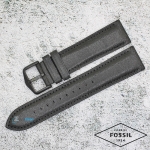 Каишка за часовник FOSSIL FS5503, Кожена, Черна, 22мм