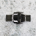 Закопчаване за кожена каишка за часовник Hightone HT-1602, Стомана, Черна, 16мм