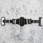 Закопчаване за кожена каишка за часовник Hightone HT-1602, Стомана, Черна, 16мм