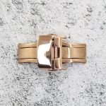 Закопчаване за кожена каишка за часовник Hightone HT-1603, Стомана, Розово злато, 16мм