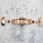 Закопчаване за кожена каишка за часовник Hightone HT-1603, Стомана, Розово злато, 16мм