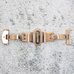 Закопчаване за кожена каишка за часовник Hightone HT-1603, Стомана, Розово злато, 16мм