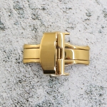 Закопчаване за кожена каишка за часовник Hightone HT-2201, Стомана, Златиста, 22мм