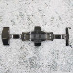 Закопчаване за кожена каишка за часовник Hightone HT-2202, Стомана, Черна, 22мм