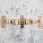 Закопчаване за кожена каишка за часовник Hightone HT-2203, Стомана, Розово злато, 22мм