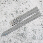 Каишка за часовник Hightone HT12-243, Кожена, Сива, 12мм
