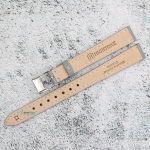 Каишка за часовник Hightone HT12-243, Кожена, Сива, 12мм