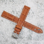 Каишка за часовник Hightone HT16-273, Кожена, Кафява, 16мм