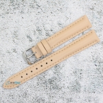 Каишка за часовник Hightone HT16-288A, Кожена, Бежова, 16мм