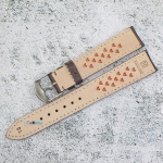 Каишка за часовник Hightone HT18-296V, Кожена, Кафява, 18мм