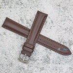 Каишка за часовник Hightone HT18-296V, Кожена, Кафява, 18мм