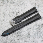 Каишка за часовник Hightone HT18-303V, Кожена, Черна, 18мм