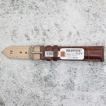 Каишка за часовник Hightone HT18-311V, Кожена, Кафява, 18мм