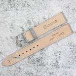 Каишка за часовник Hightone HT18-319A, Кожена, Сива, 18мм