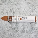 Каишка за часовник Hightone Premium HT18-513S, Кожена, Бяла, 18мм