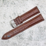 Каишка за часовник Hightone HT20-354V, Кожена, Кафява, 20мм