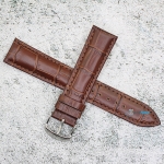 Каишка за часовник Hightone HT20-354V, Кожена, Кафява, 20мм