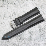 Каишка за часовник Hightone HT20-356V, Кожена, Черна, 20мм