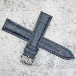 Каишка за часовник Hightone HT20-360V, Кожена, Синя, 20мм