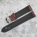 Каишка за часовник Hightone HT20-776, Кожа и полимер, Кафява, 20мм