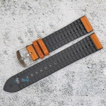 Каишка за часовник Hightone HT20-777, Кожа и полимер, Кафява, 20мм