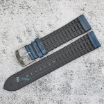 Каишка за часовник Hightone HT20-778, Кожа и полимер, Синя, 20мм