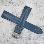 Каишка за часовник Hightone HT20-778, Кожа и полимер, Синя, 20мм