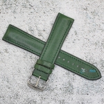 Каишка за часовник Hightone HT20-780, Кожа и полимер, Зелена, 20мм