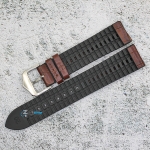 Каишка за часовник Hightone HT20-782, Кожа и полимер, Кафява, 20мм