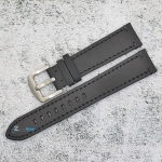 Каишка за часовник Hightone Premium HT20-A20S, Кожена, Черна, 20мм